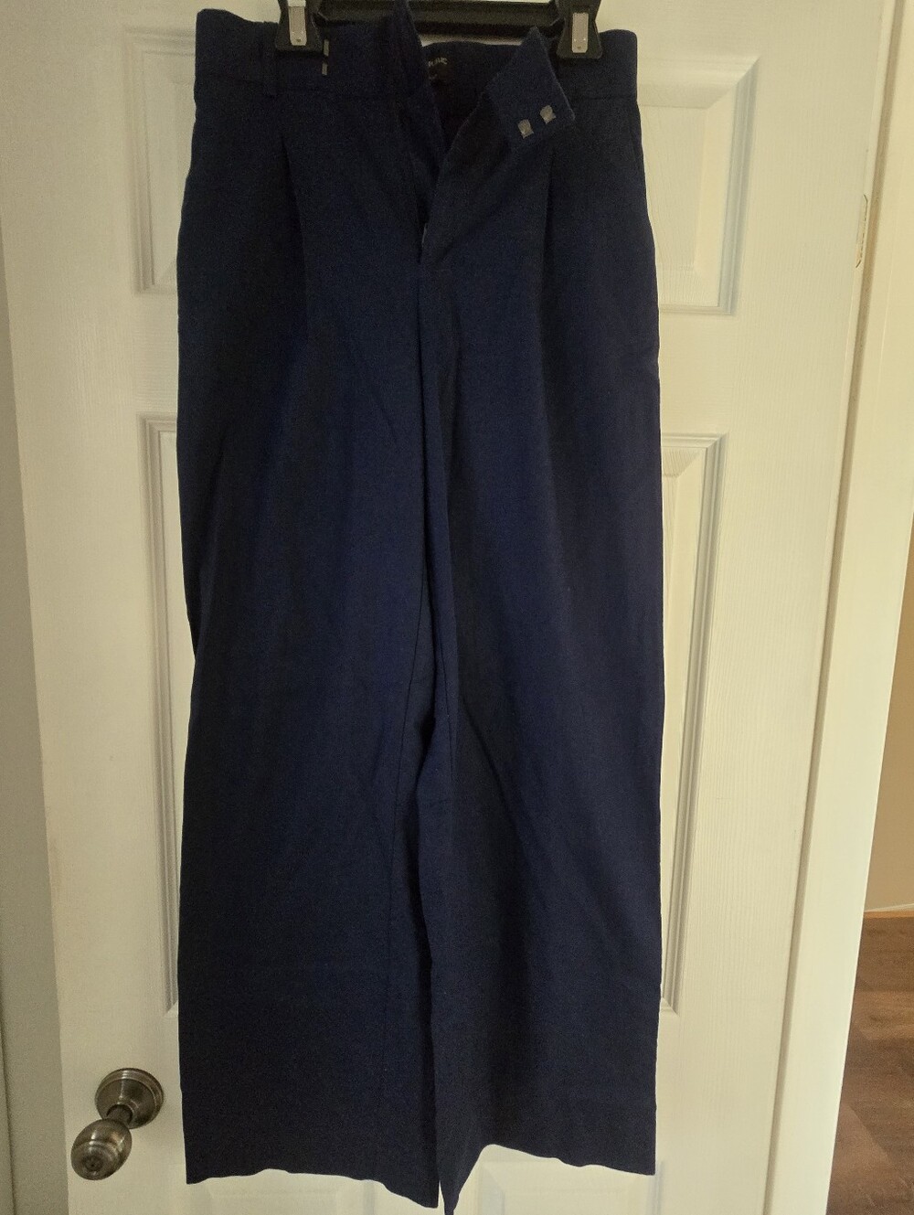 Banana Republic Factory Women’s Wide-Leg Pants, Navy, 2P